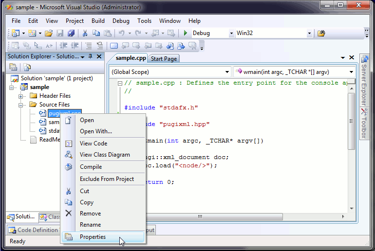 vs2005 pch1