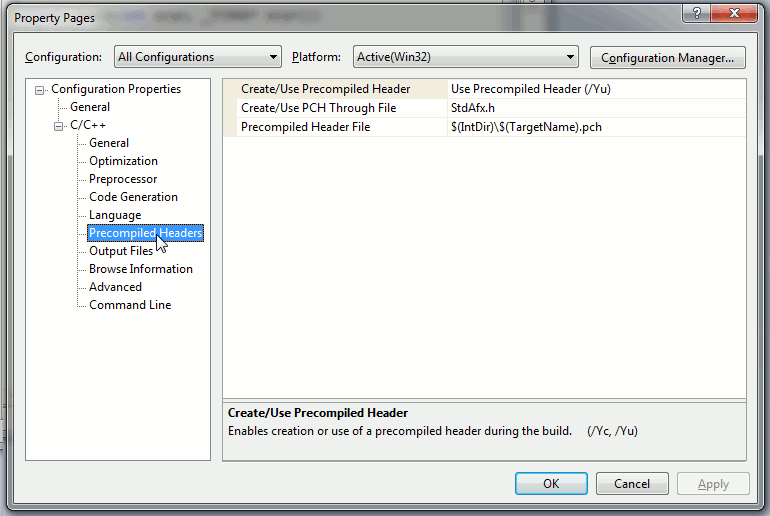 vs2005 pch3