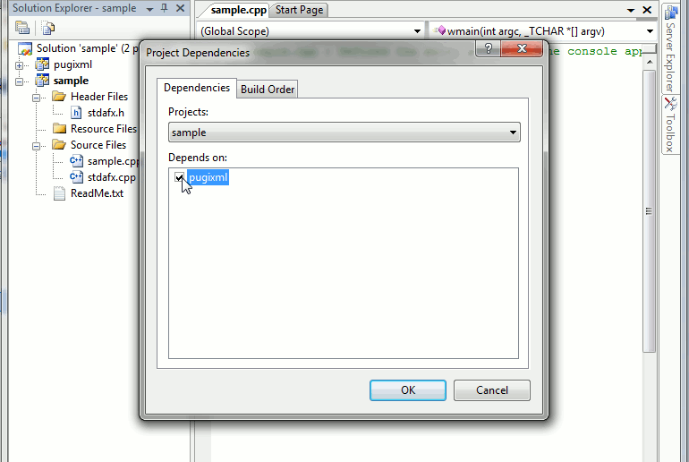 vs2005 link2